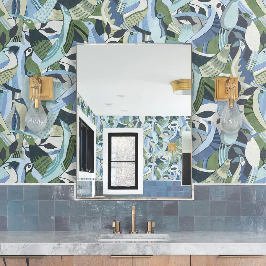 Psw1708Rl | Garden Muse Pswp, Fauvust Flock - York Wallpaper - Image 2