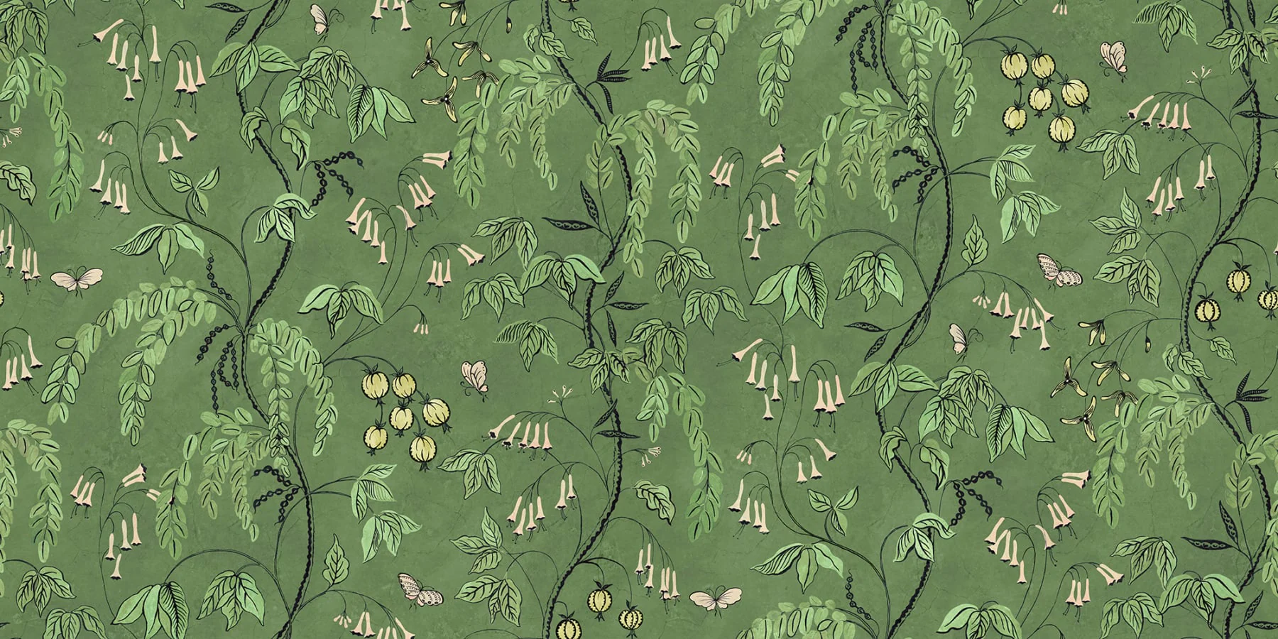 S10585 | Ottilia, Green - Sandberg Mural - Image 2