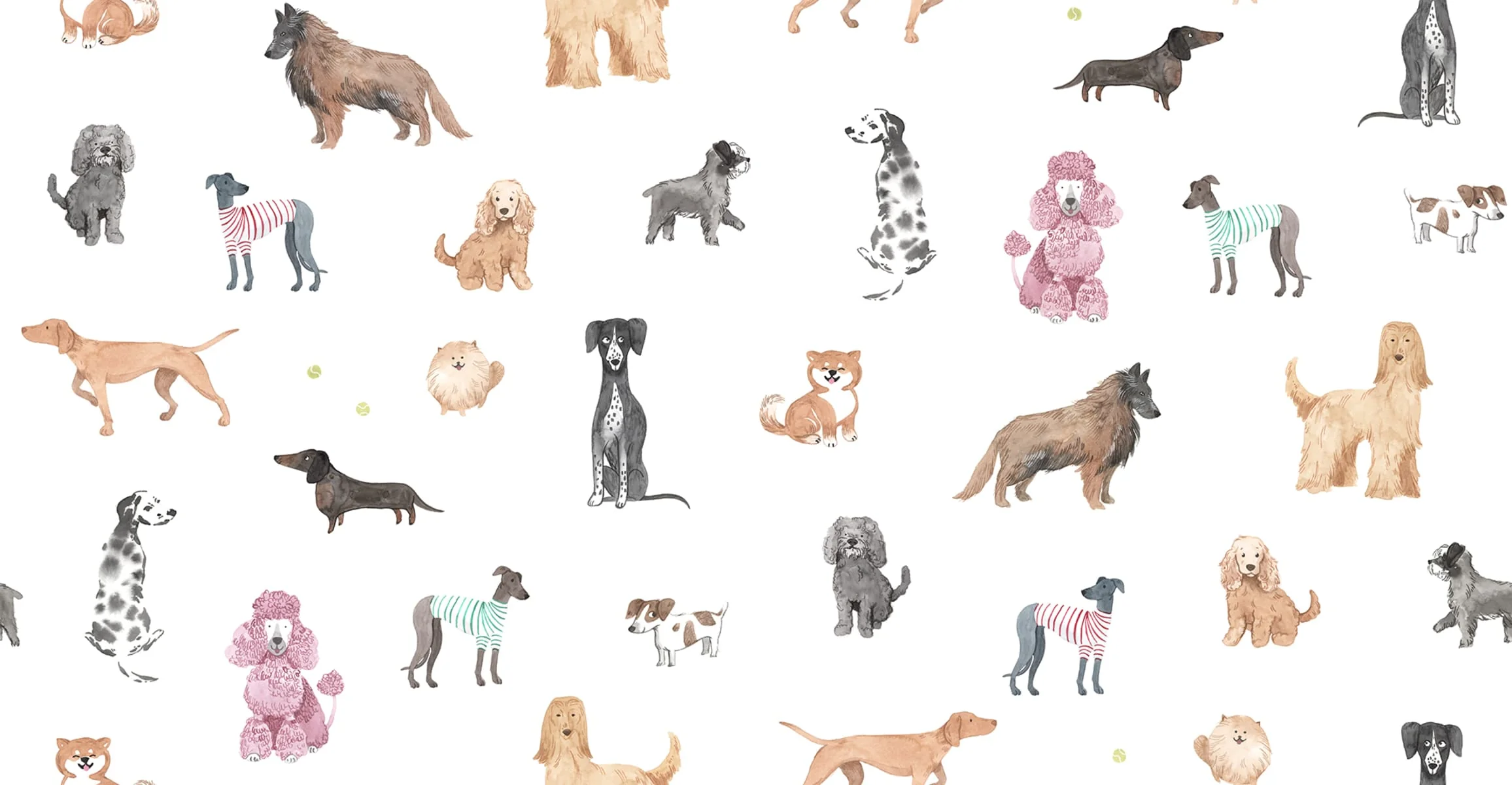 S10704 | Taiga And Friends, White - Sandberg Mural - Image 2