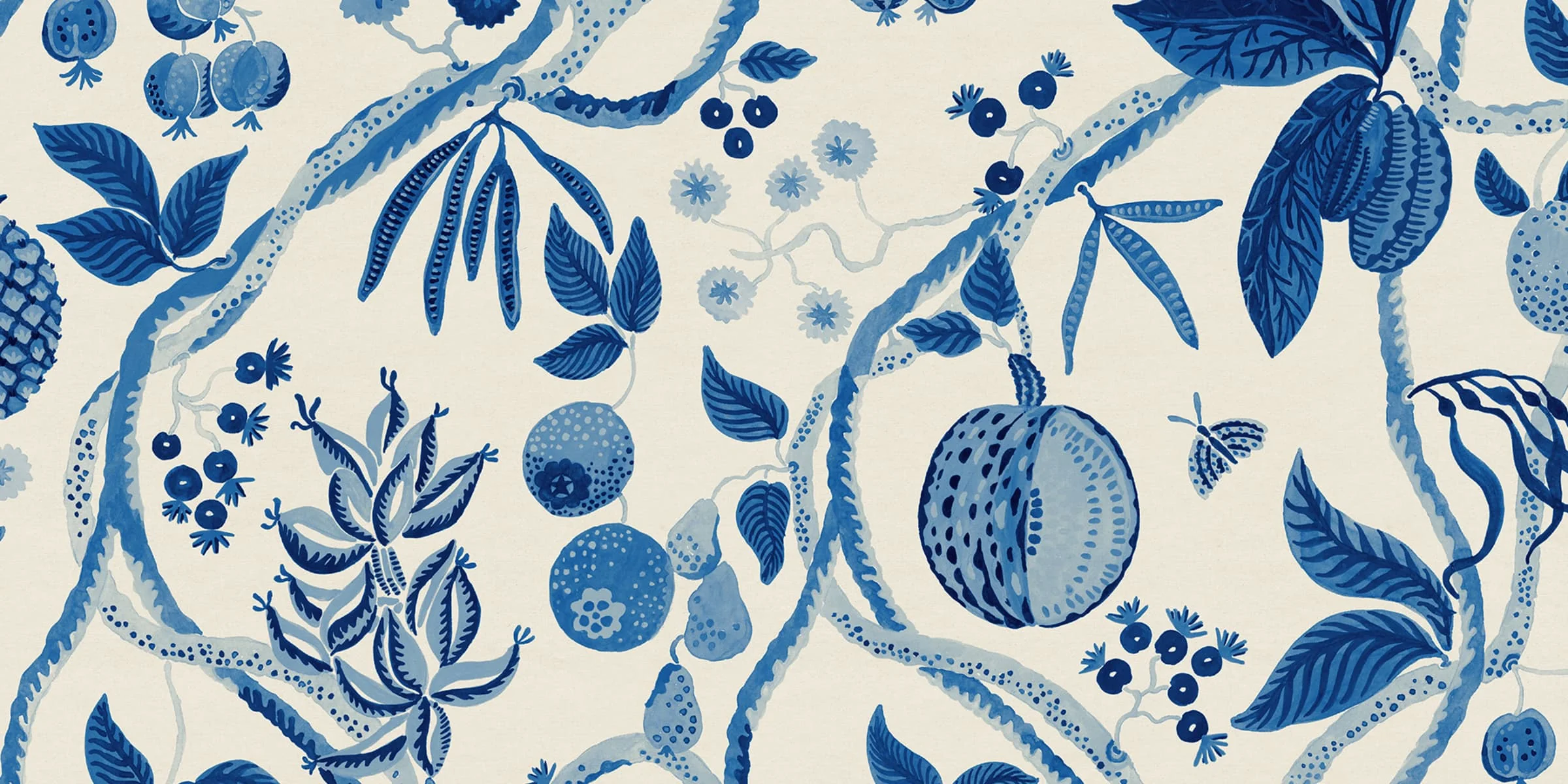 S10763 | Tree Of Life Mural, Blue - Sandberg Mural - Image 2