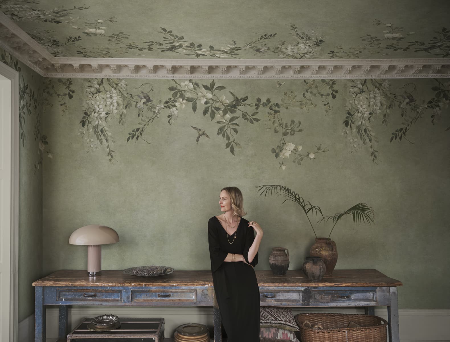 S10833 | Luca Rectangle, Sage Green - Sandberg Mural - Image 3