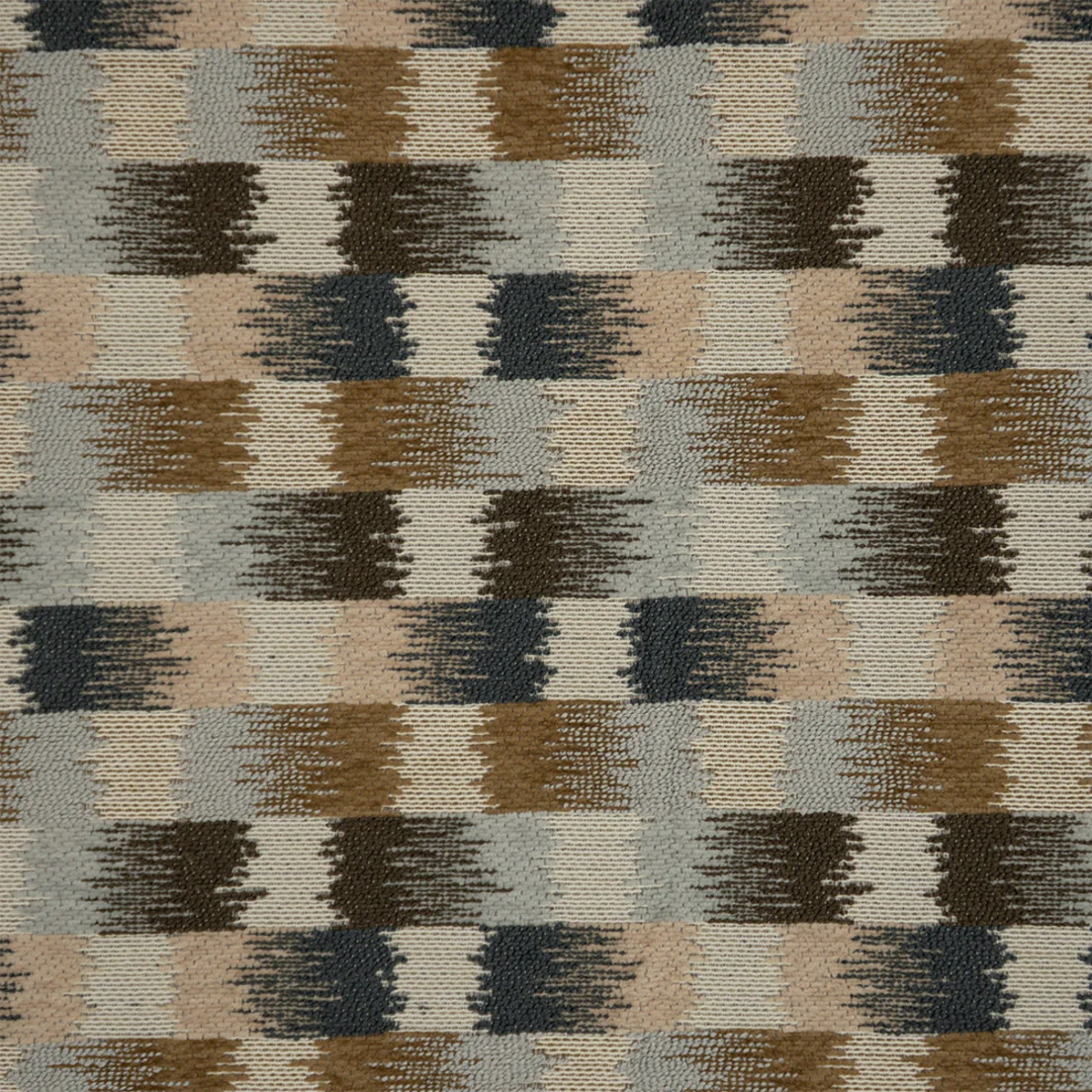 S7674 Seashore | Check/Plaid, Brown - Greenhouse Fabric