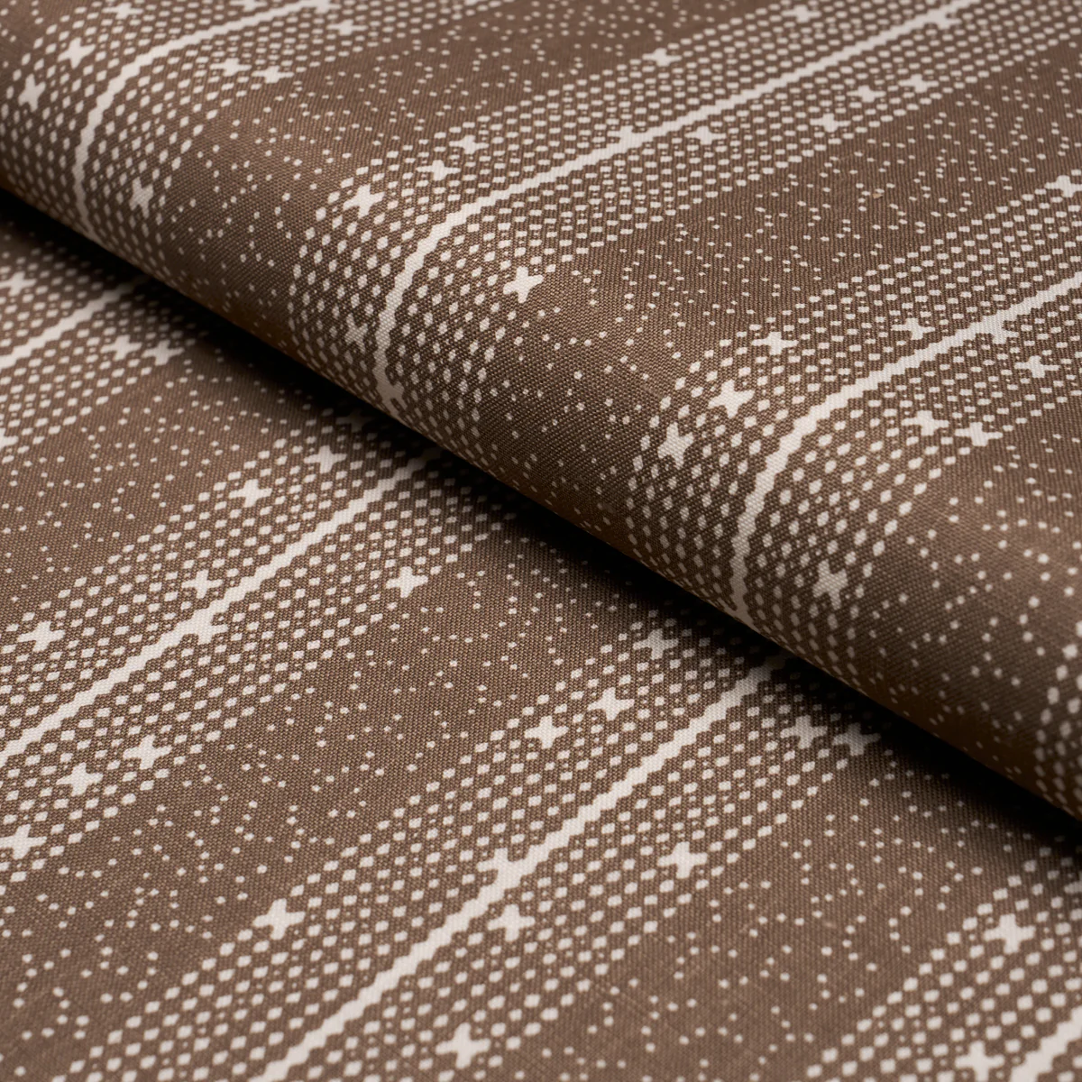 Sample - 182111 | Stella Stripe, Brown - Schumacher Fabric