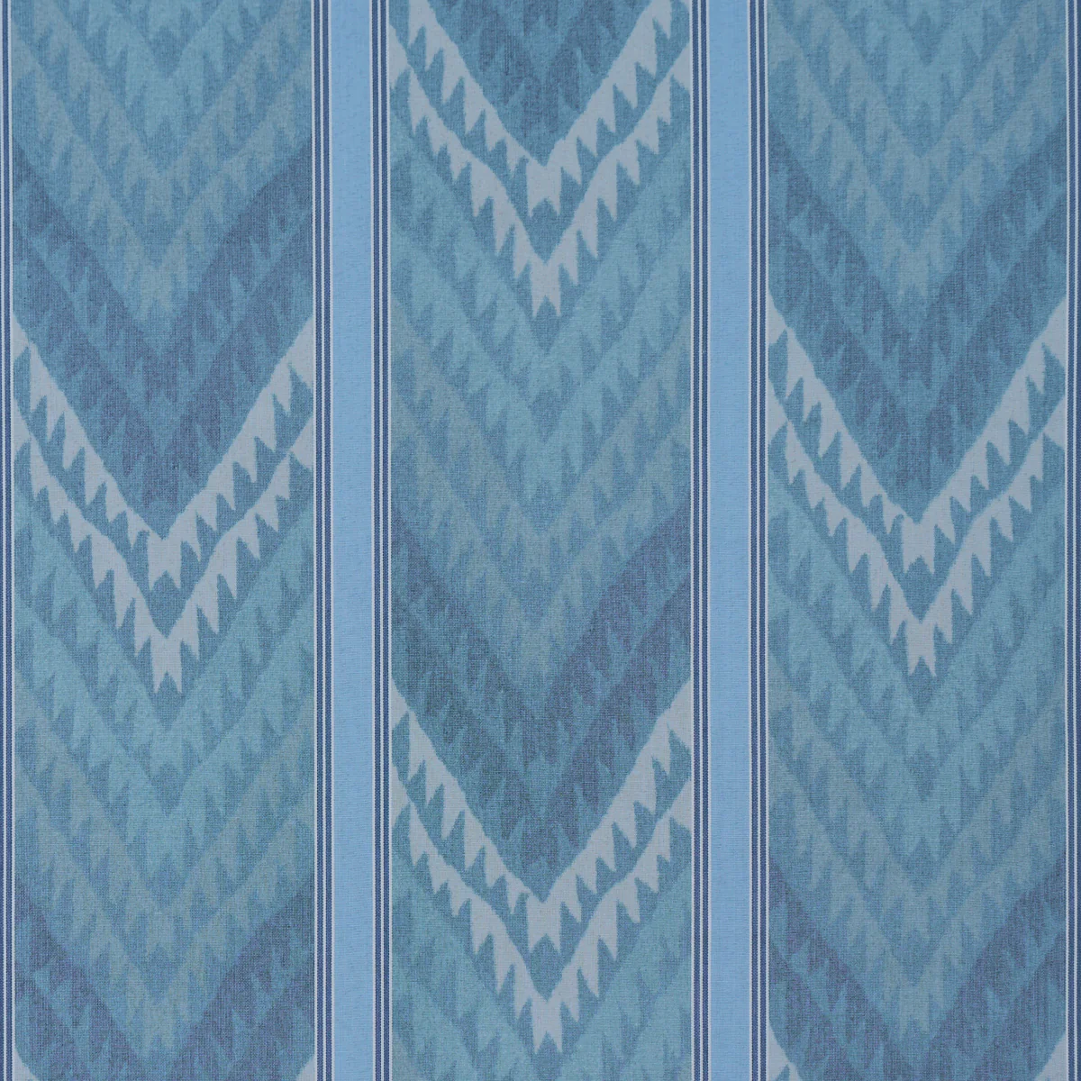 Sample - 182771 | Shabba Warp Print, Blues - Schumacher Fabric