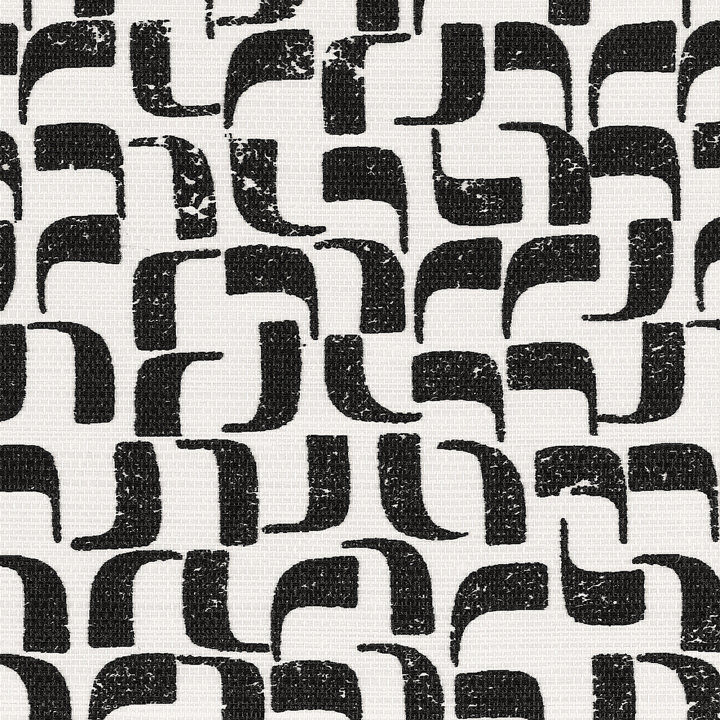 Sample - 40807 | Rosetta, Cipher Black on Manila Hemp - Phillip Jeffries Wallpaper