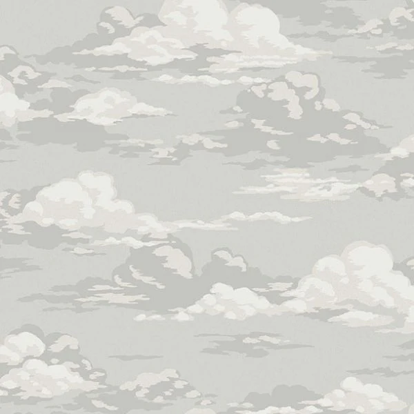 Sample - 4164-M1810 Advantage Wallpaper, Cumulus Grey Clouds Westbury Forest