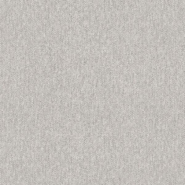 Sample - 4164-M1827 Advantage Wallpaper, Herringbone Grey Tweed Westbury Forest