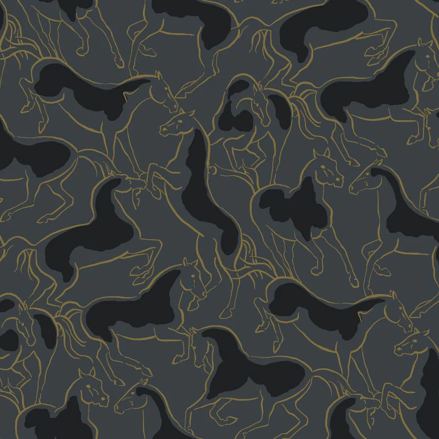 Sample - 4211-83504 | Private Reserve, Dressage Gold Stallions - Ronald Redding Wallpaper