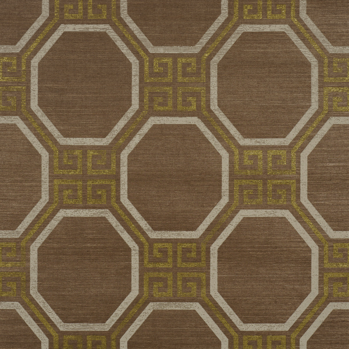Sample - 5008938 | Octavia Sisal, Sepia - Schumacher Wallpaper