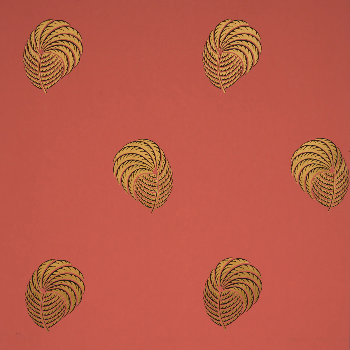 Sample - 5017051 | Royal Plume, Russet - Schumacher Wallpaper