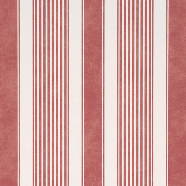 Sample - 5018140 | Summerville Stripe, Currant - Schumacher Wallpaper