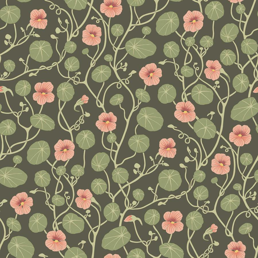 Sample - 6976 | Krasse, Olive - Borastapeter Wallpaper