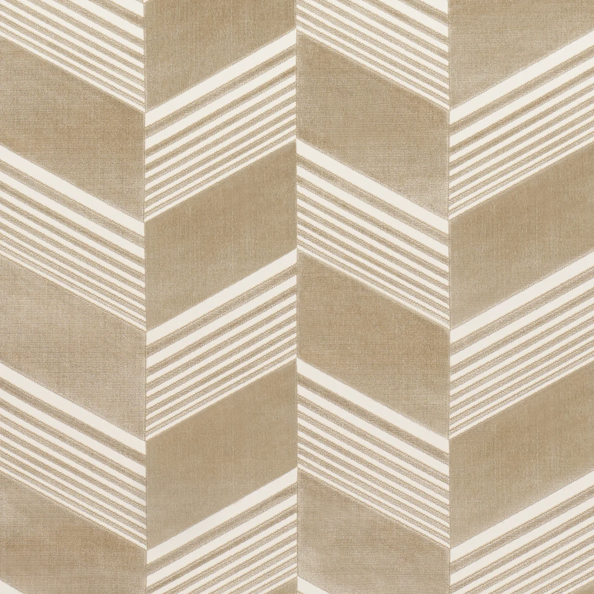 Sample - 81576 | Jessie Cut Velvet, Sand - Schumacher Fabric
