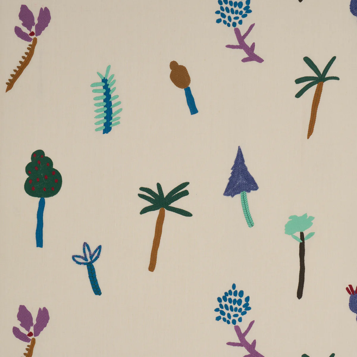Sample - 85850 | Tropical Trees, Multi - Schumacher Fabric