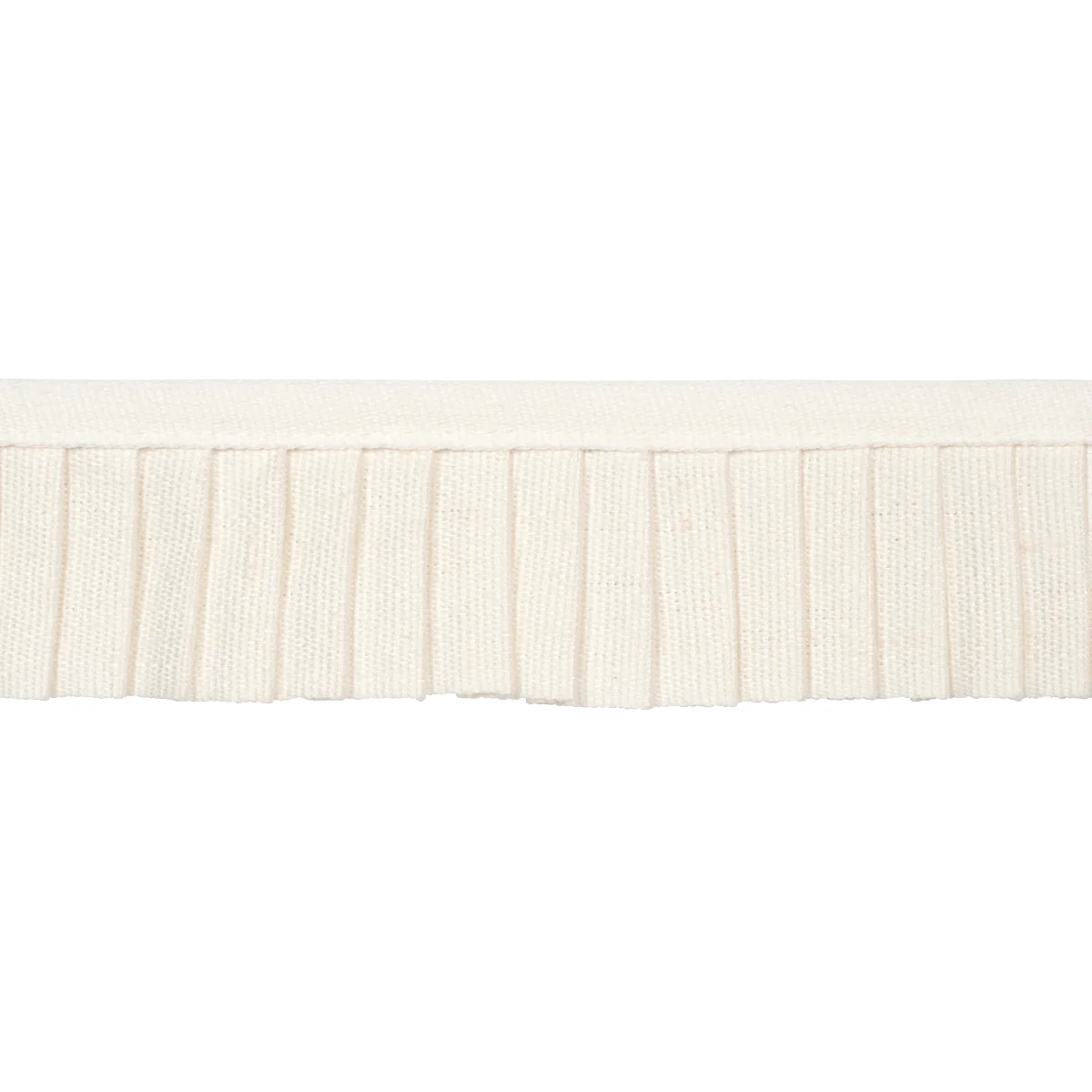 Sample - 85962 | Clara Pleated Tape, Ivory - Schumacher Trim