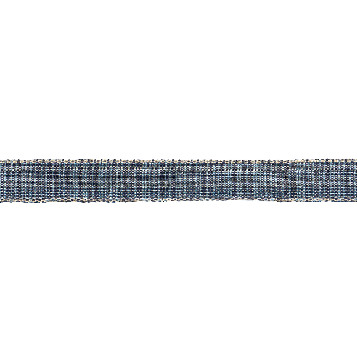 Sample - 86200 | Tweed Tape Narrow, Indigo - Schumacher Trim