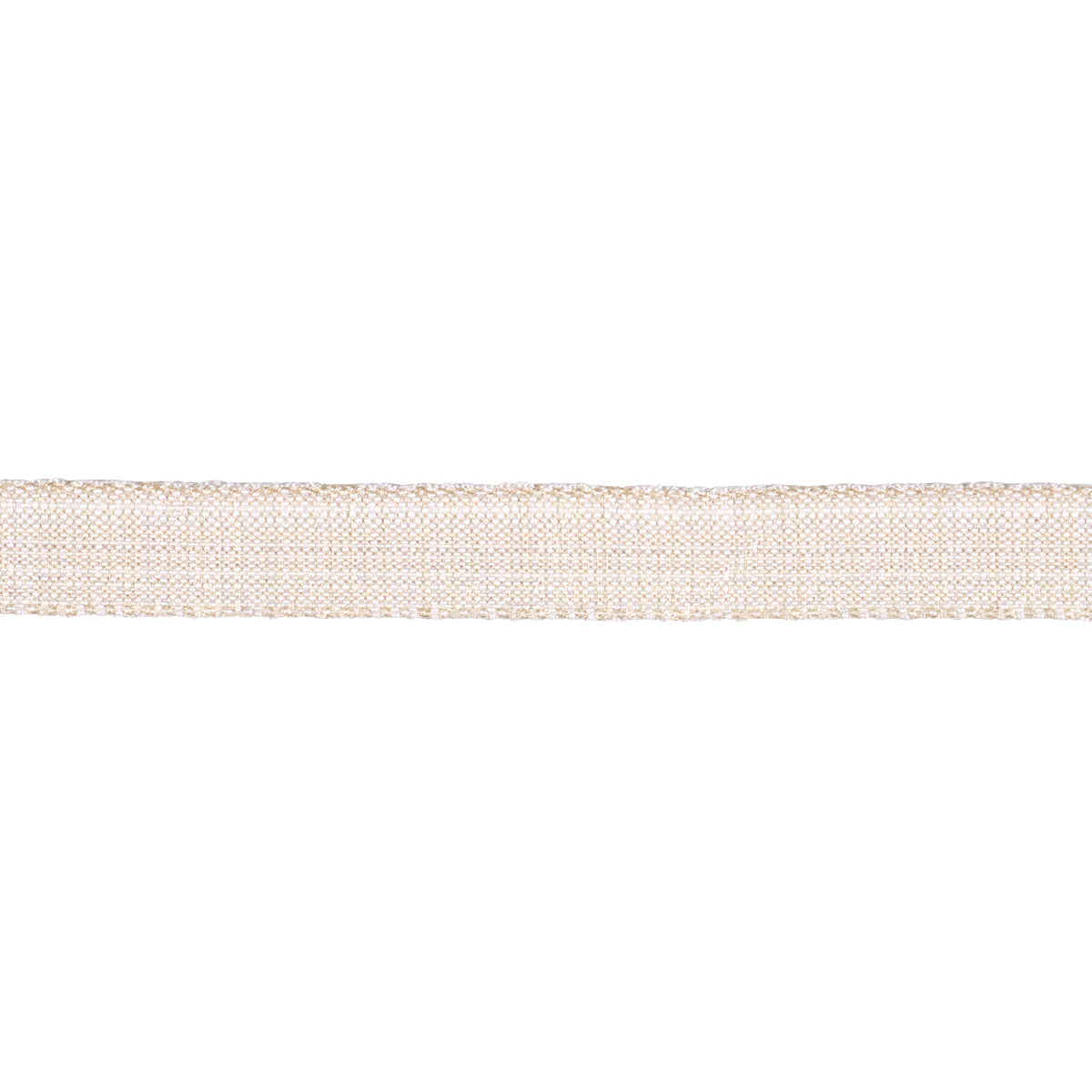 Sample - 86203 | Tweed Tape Narrow, Ivory - Schumacher Trim