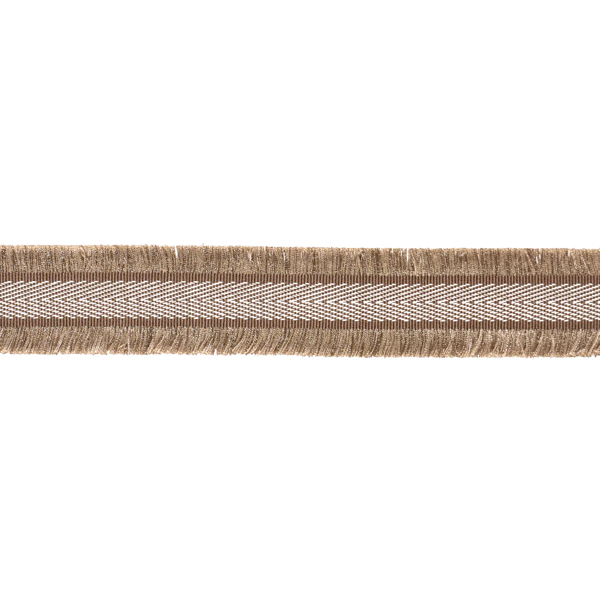 Sample - 86370 | Felicity Fringe Trim, Brown - Schumacher Trim