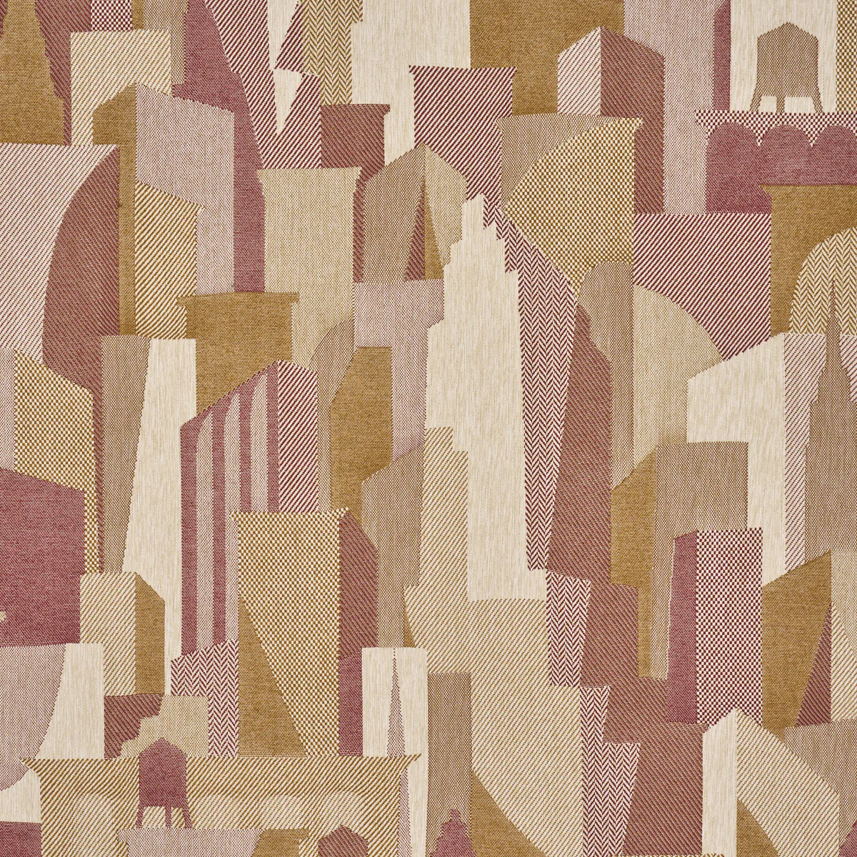 Sample - 86831 | The City'S Silent Lines Indoor/Out, Merlot - Schumacher Fabric
