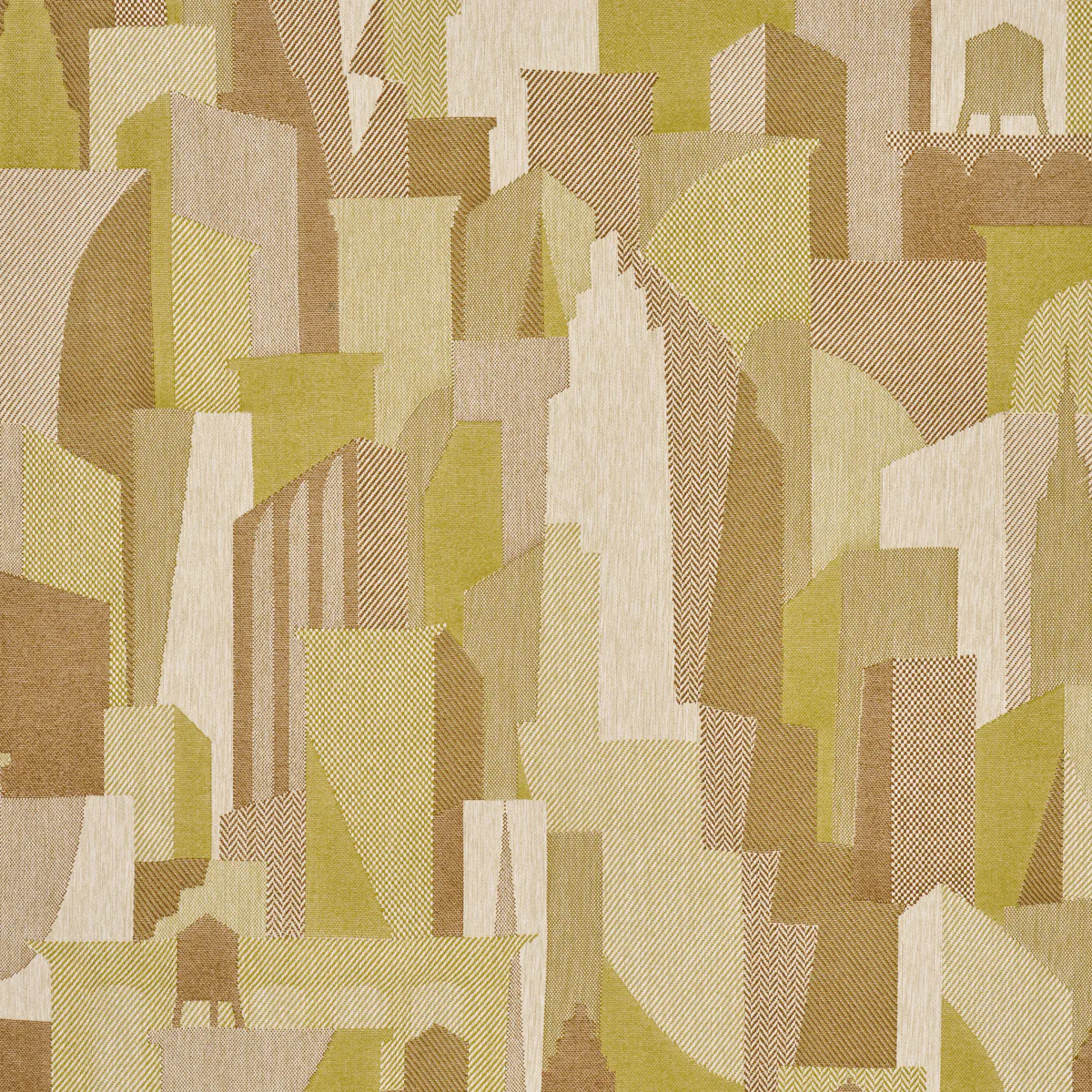 Sample - 86832 | The City'S Silent Lines Indoor/Out, Chartreuse - Schumacher Fabric
