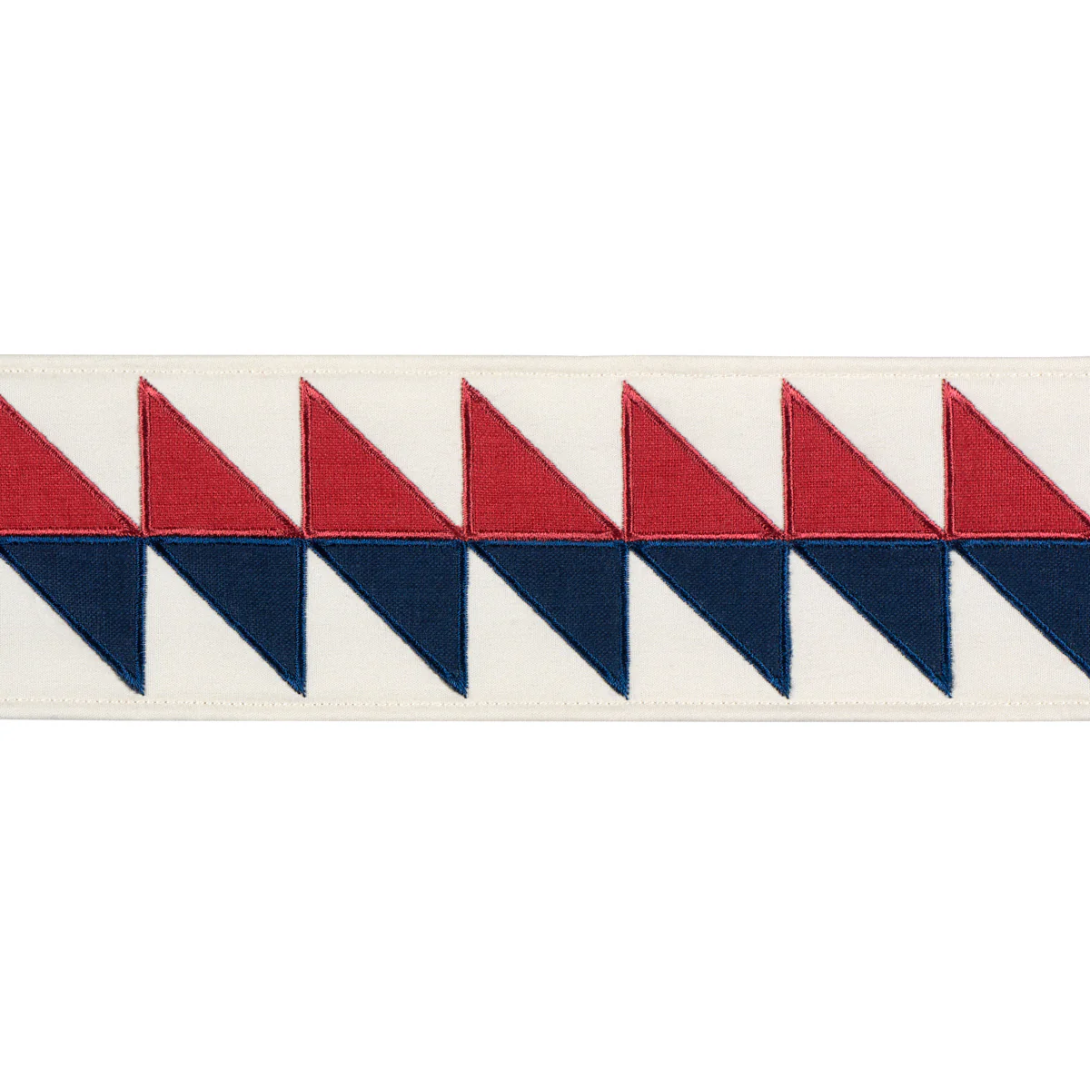 Sample - 87581 | Quilted Diamond Tape, Americana - Schumacher Trim