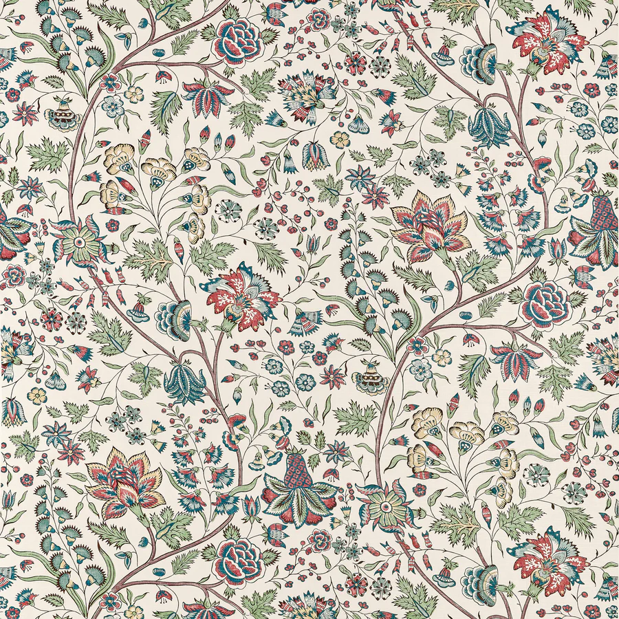 Sample - Af10724 | Francois, Red And Blue - Anna French Fabric