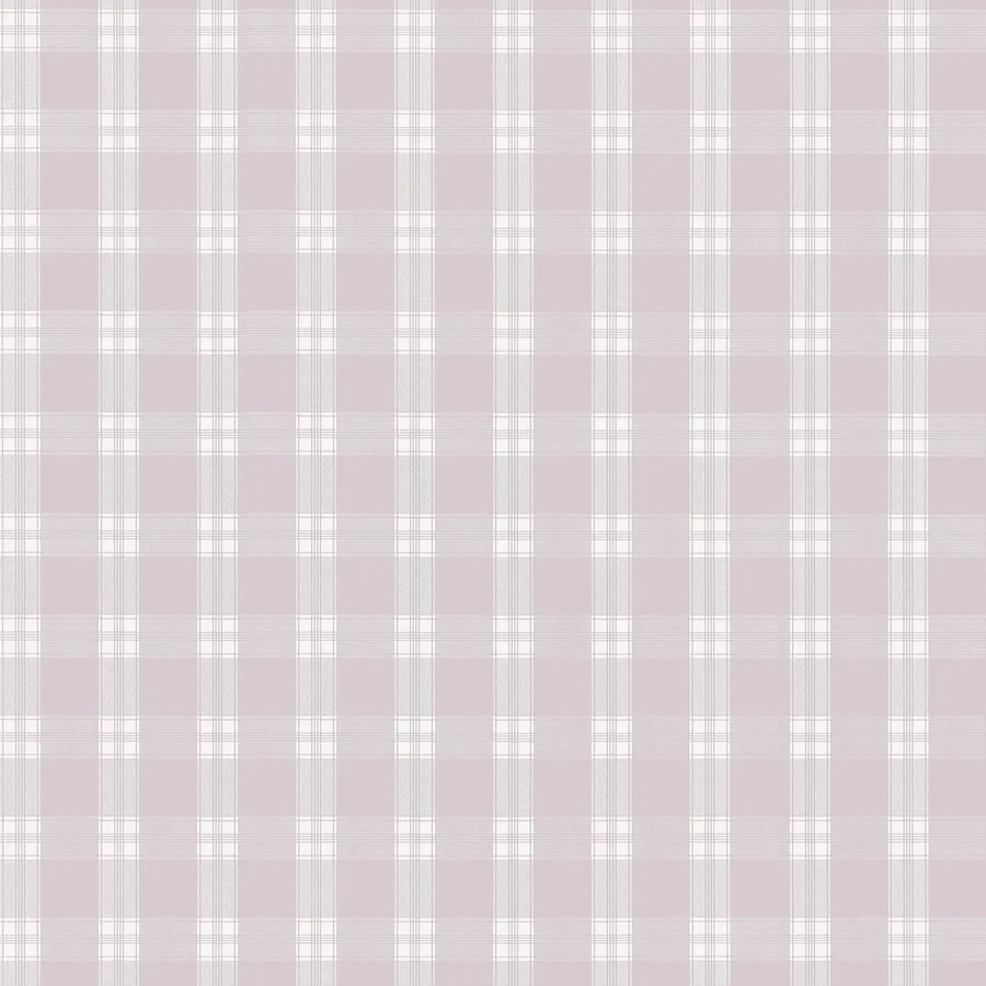 Sample - At10706 | Payton Check, Lavender - Anna French Wallpaper