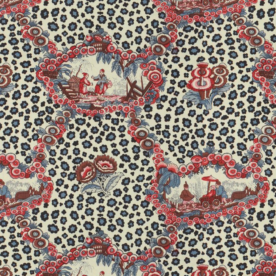 Sample - Br-79227.01.0 | Chinese Leopard Toile,  - Brunschwig & Fils Fabric