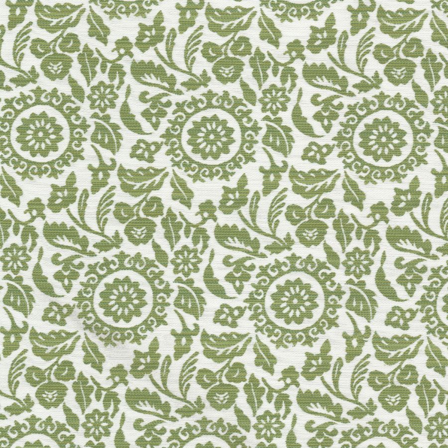 Sample - Stout Fabric - Daisey 5 Apple, Upholstery Jacquard