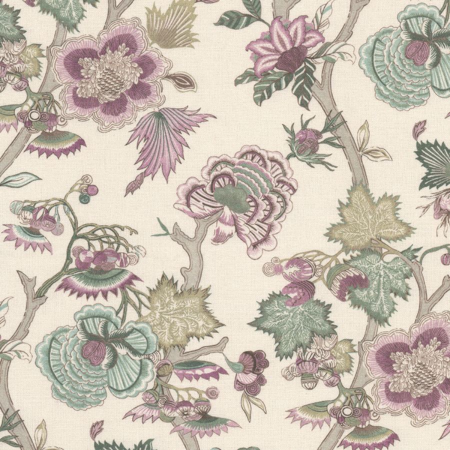 Sample - Stout Fabric - Escapade 2 Orchid, Multipurpose Print
