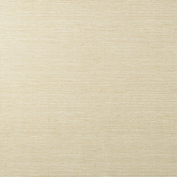 Sample - FD43790 Brewster Wallpaper, Miya Light Yellow Faux Grasscloth Medley