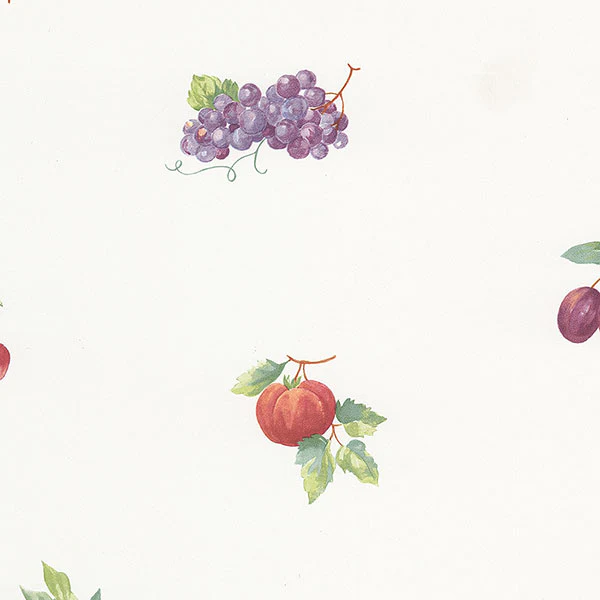 Sample - Fk26906 | Fresh Kitchens 5, Multi Color Fruit - Norwall Wallpaper