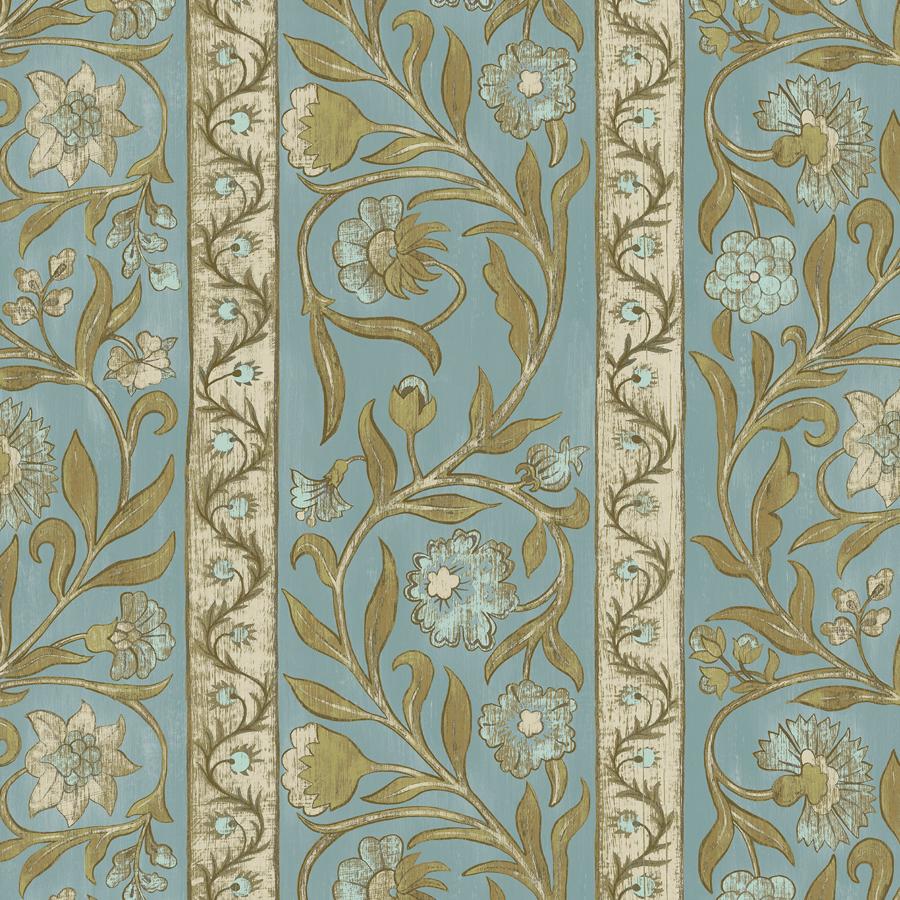 Sample - Jmw1046-41 | Potter Stripe, Blue Stripes - Kravet Couture Wallpaper - Jmw1046.41.0