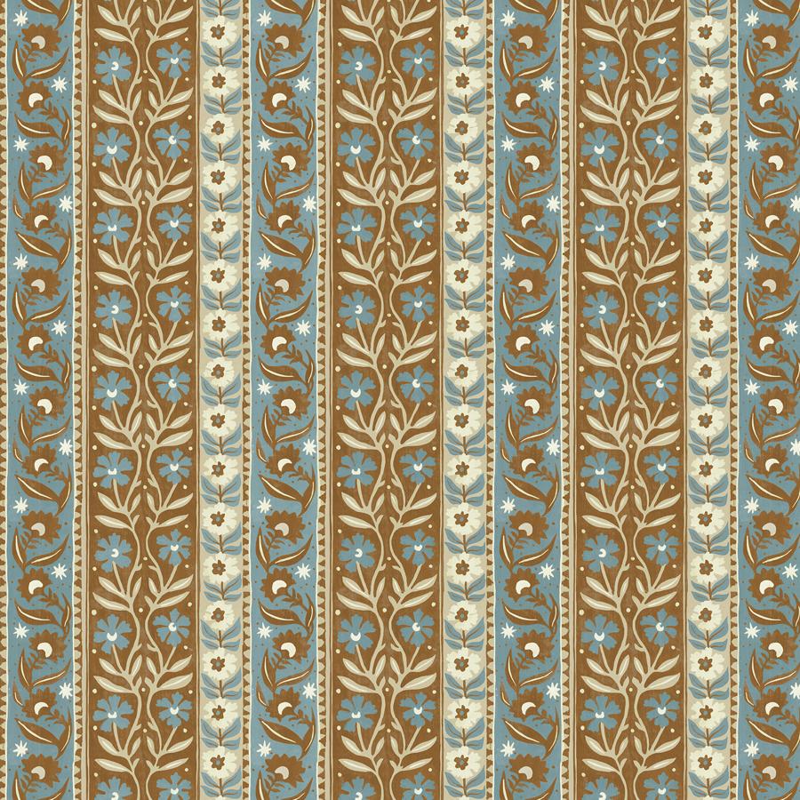 Sample - Jmw1048-31 | Arber Stripe, Blue Stripes - Kravet Couture Wallpaper - Jmw1048.31.0