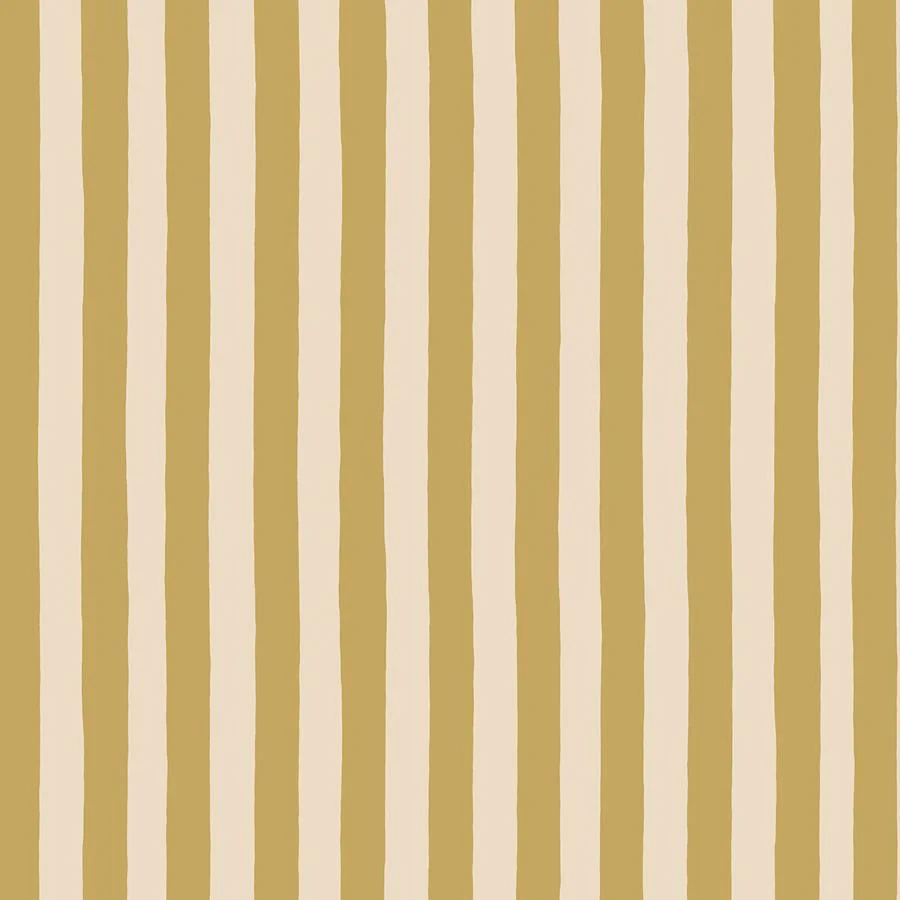 Sample - Jmwrmhp-05 | Medium Hand Painted Stripe, Yellow Stripes - Kravet Couture Wallpaper - Jmwrmhp.05.0