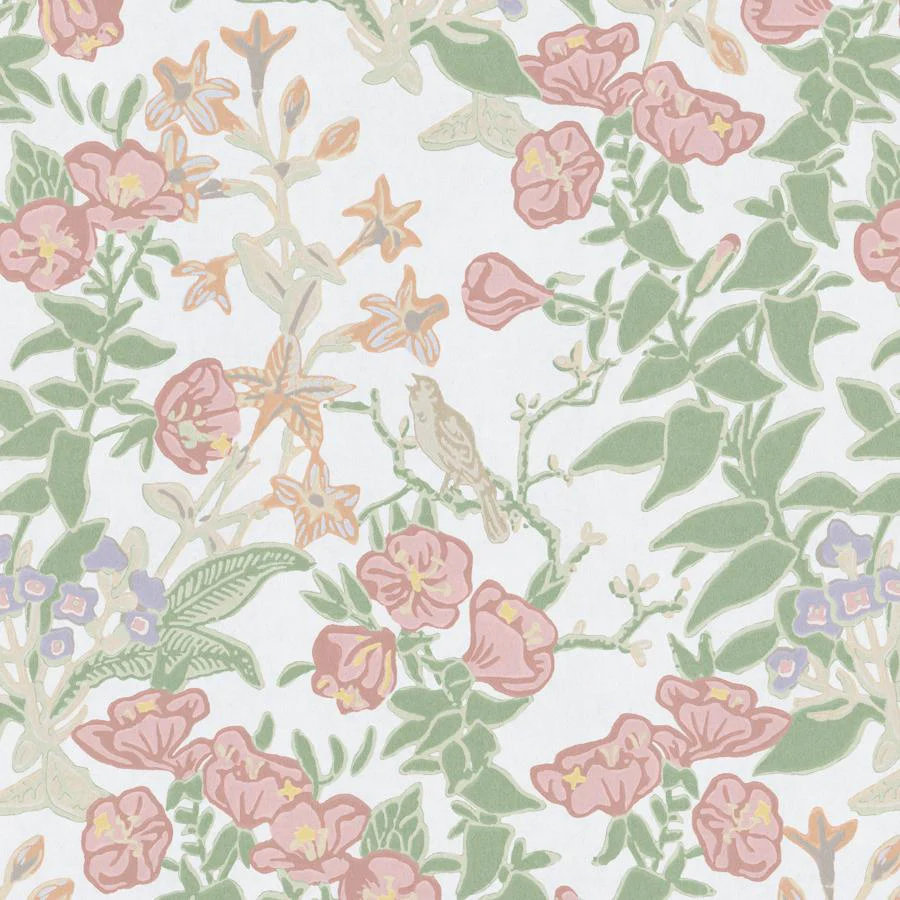 Sample - P2026101-73 | Plumeria Paper, Pink Botanical - Lee Jofa Wallpaper - P2026101.73.0