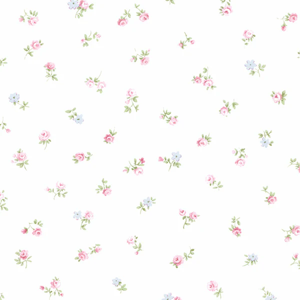 Sample - Pr33814 | Floral Prints 2, Pink Floral - Norwall Wallpaper