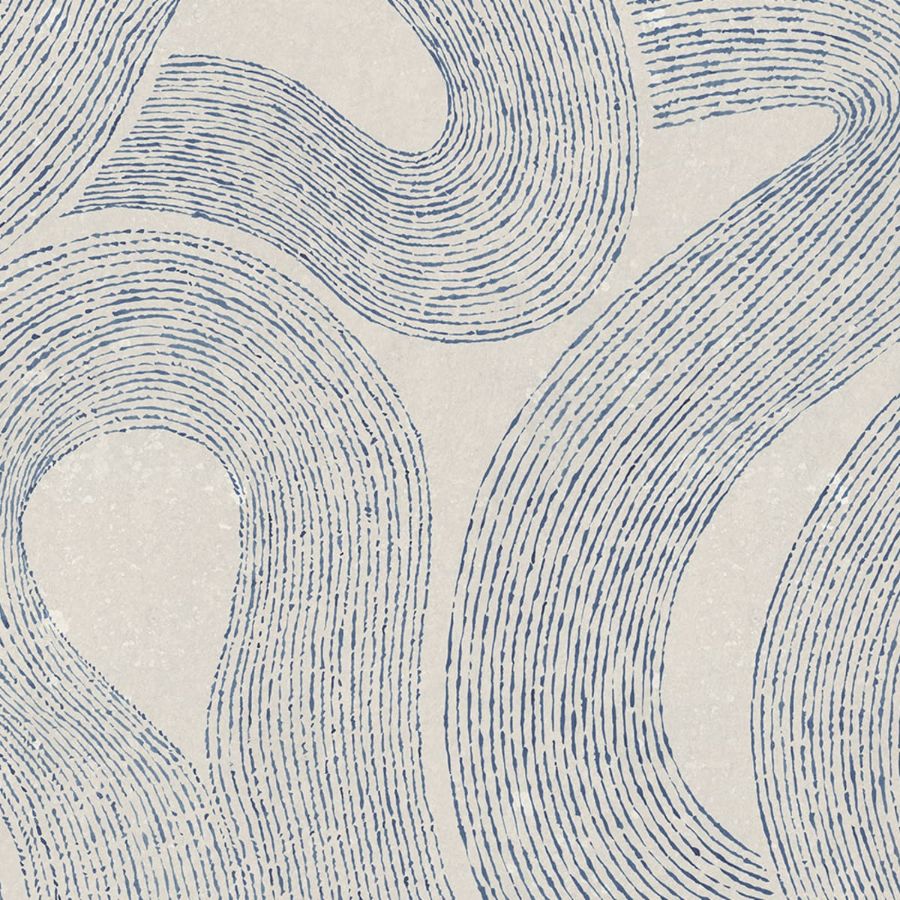 Sample - S10359 | Zen Mural, Indigo Blue - Sandberg Mural