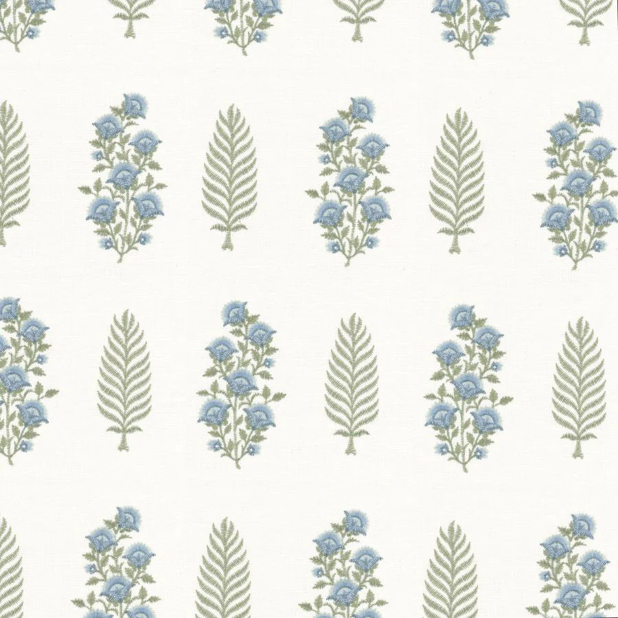 Sample - Stout Fabric - Upman 1 Cornflower, Multipurpose Embroideries
