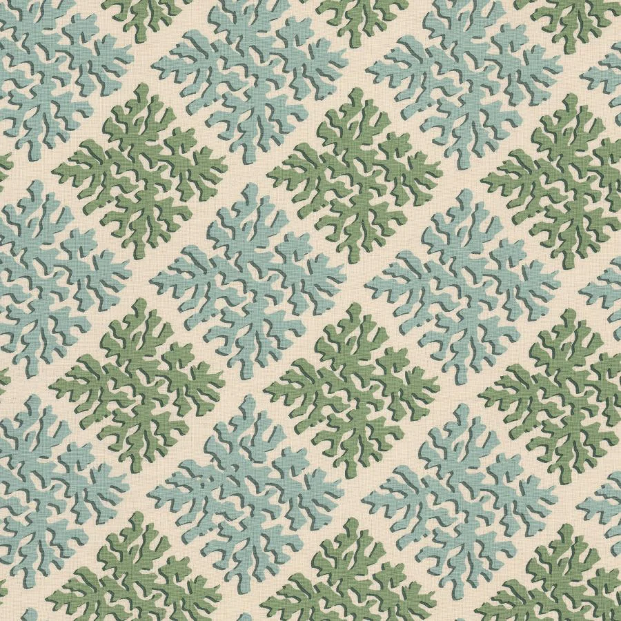 Sample - Stout Fabric - Vacation 1 Seaglass, Multipurpose Print