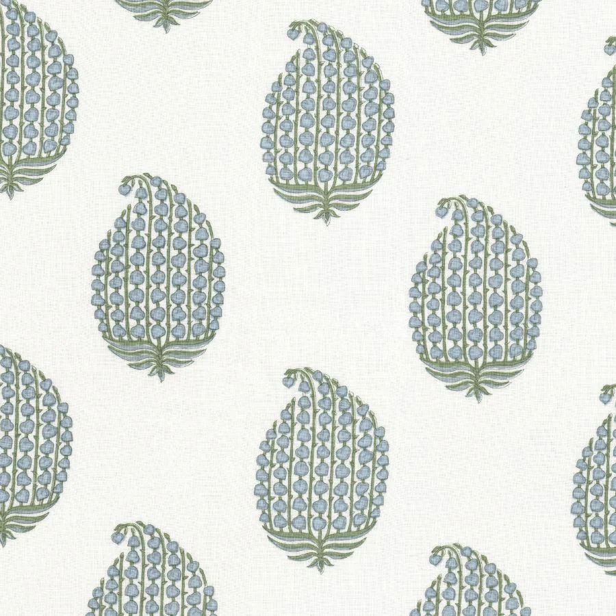 Sample - Stout Fabric - Vanpatton 2 Seaglass, Multipurpose Print