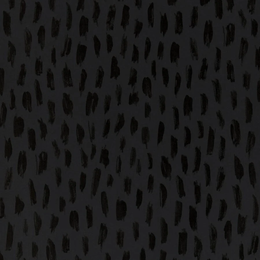 Sample - W0226/05 | Loxley, Black Abstract - Clarke And Clarke Wallpaper