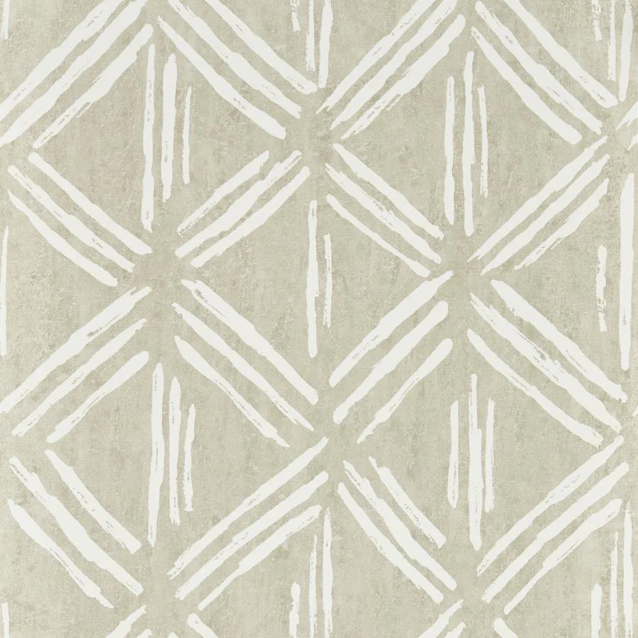 Sample - W0228/03 | Murakami, Beige Diamond - Clarke And Clarke Wallpaper