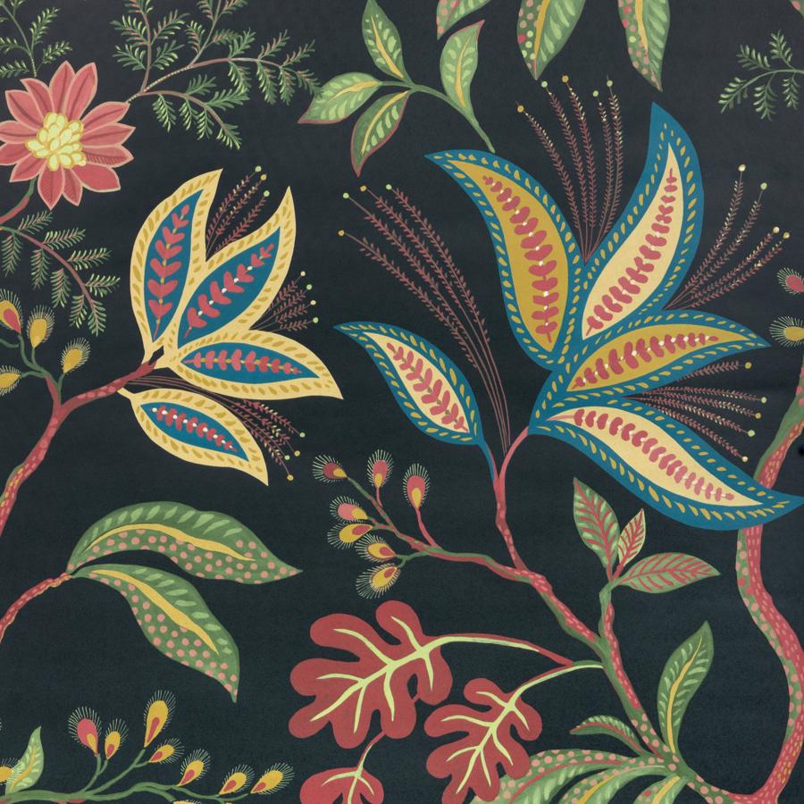 Sample - W4327-830 | Kravet Design, Multi Color Botanical - Kravet Design Wallpaper - W4327.830.0