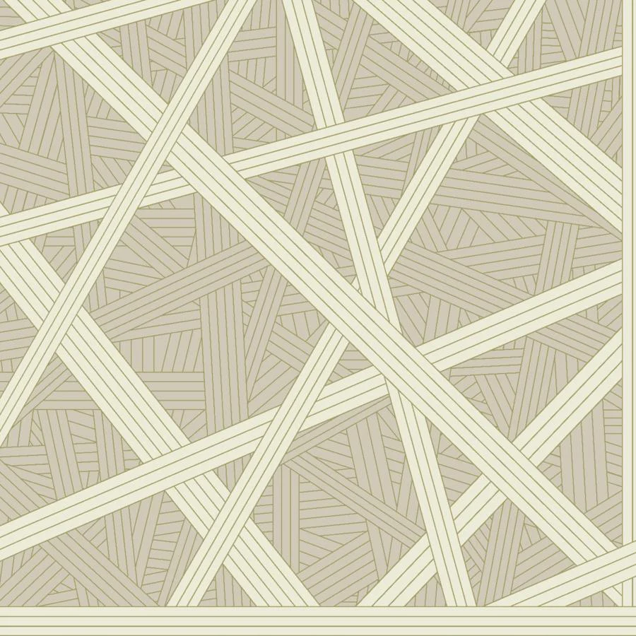 Sample - W4347-106 | Nastri Wp, Grey Geometric - Kravet Couture Wallpaper - W4347.106.0