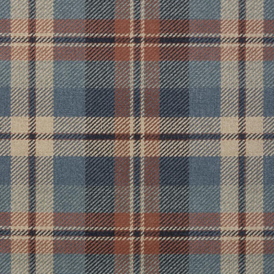 Sample - W4363-524 | Kravet Design, Blue Plaid - Kravet Design Wallpaper - W4363.524.0