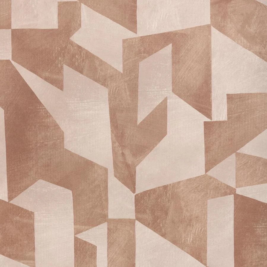 Sample - W4399-1216 | Shape Shifter, Orange Abstract - Kravet Couture Wallpaper - W4399.1216.0