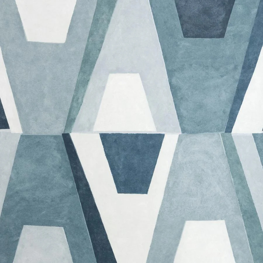 Sample - W4400-155 | Wild Child, Blue Abstract - Kravet Couture Wallpaper - W4400.155.0