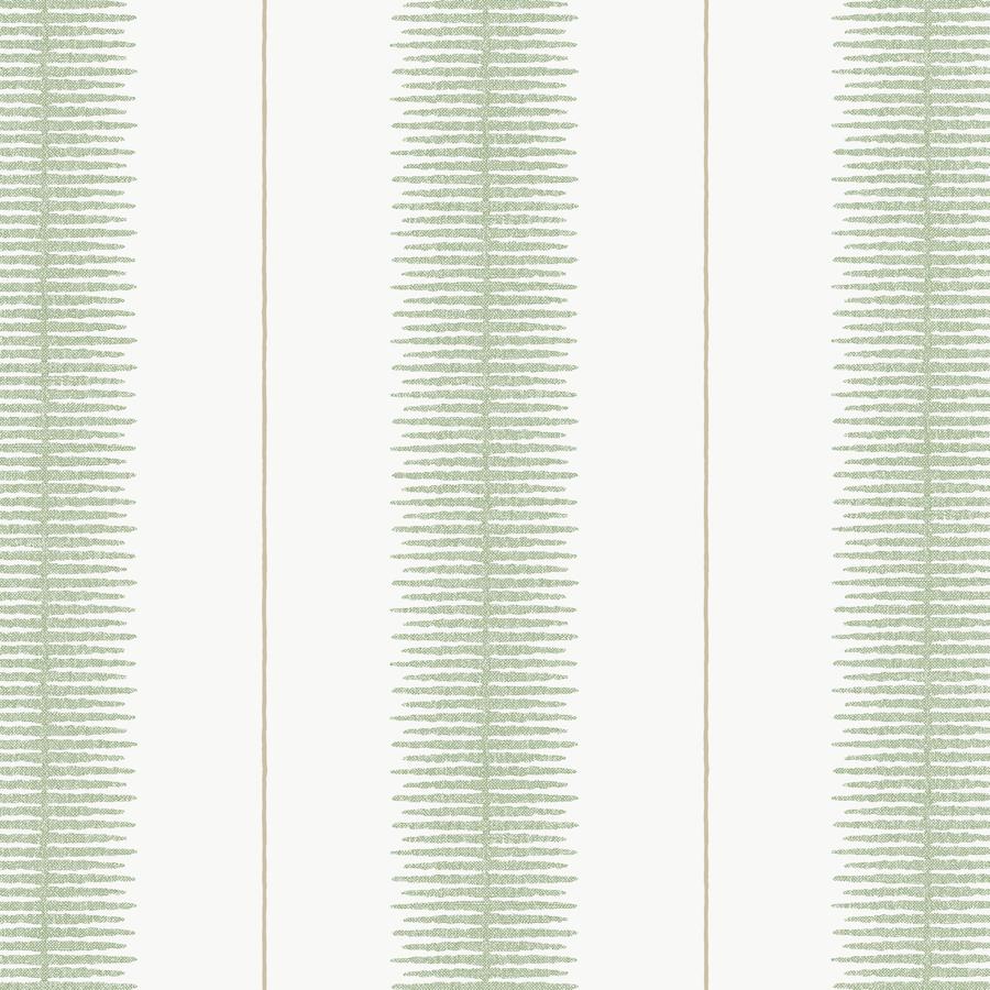 Sample - W4407-23 | Kravet Design, Green Stripes - Kravet Design Wallpaper - W4407.23.0