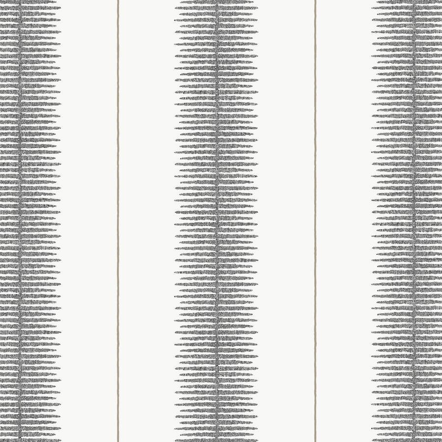 Sample - W4407-8 | Kravet Design, Black Stripes - Kravet Design Wallpaper - W4407.8.0